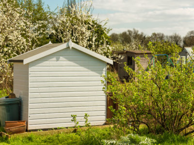 wooden shed