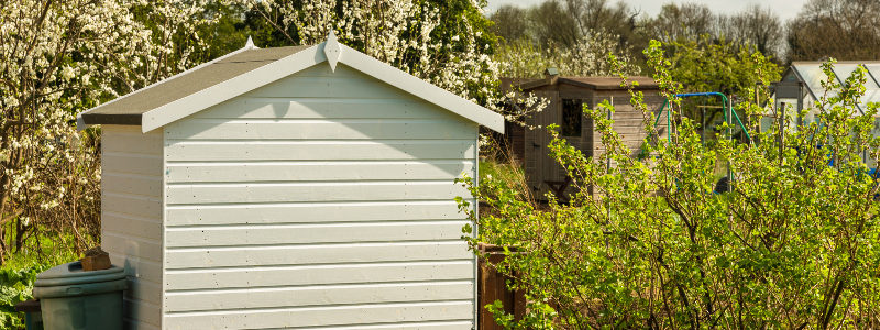 wooden shed