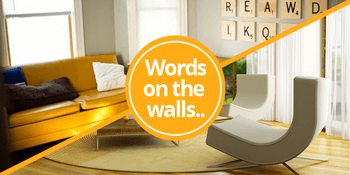 Are words on the walls stylish or tacky?