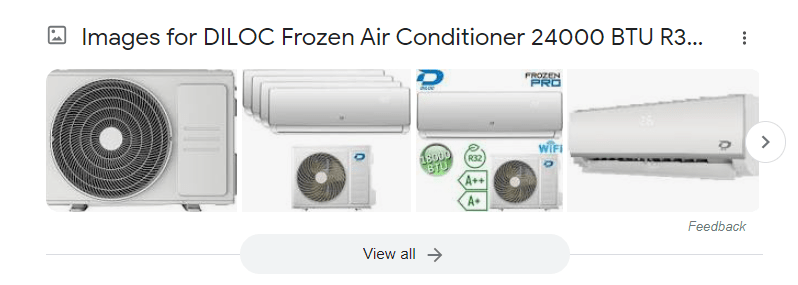 Installation of Diloc Frozen 24000 BTU wall mounted air conditioning unit in Gravesend DA12