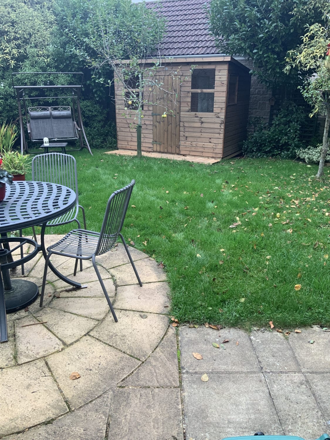Installation of a garden footpath with slabs in Frampton Cotterell, Bristol BS36