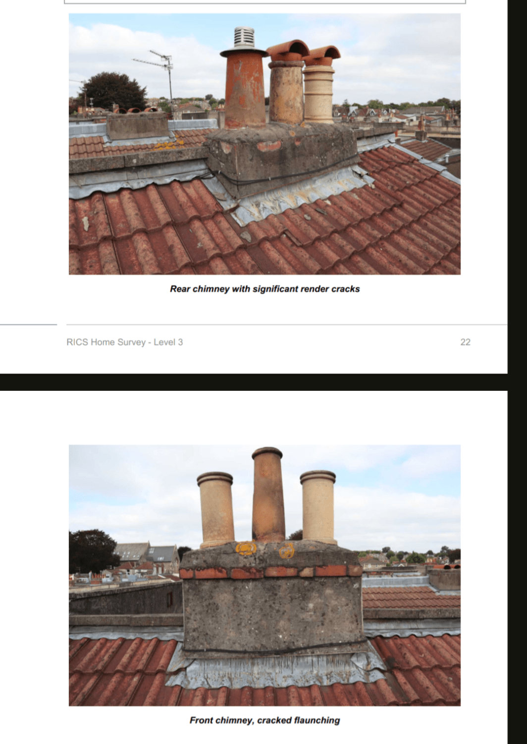 Chimney and flat roof repair with lead flashing in Bristol BS6
