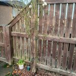 Replacement of a broken garden fence post in Culsalmond, Insch AB52