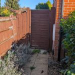 Relocation of wooden gate and installation of lap panels in Reading RG2