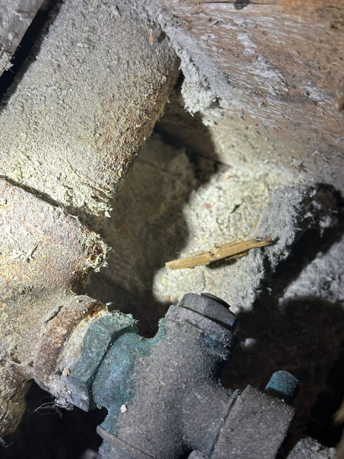 Safe removal of asbestos-covered pipework in Ballater