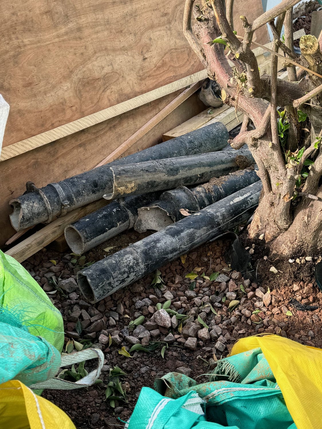 Collection and disposal of broken asbestos vent stack in Shoreham by Sea