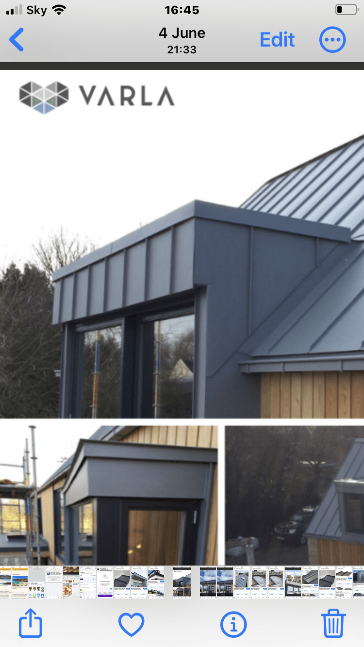 Flat metal standing seam roof replacement in Bangor