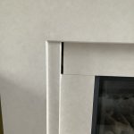 Repairing marble surround for a gas fire in Wirral