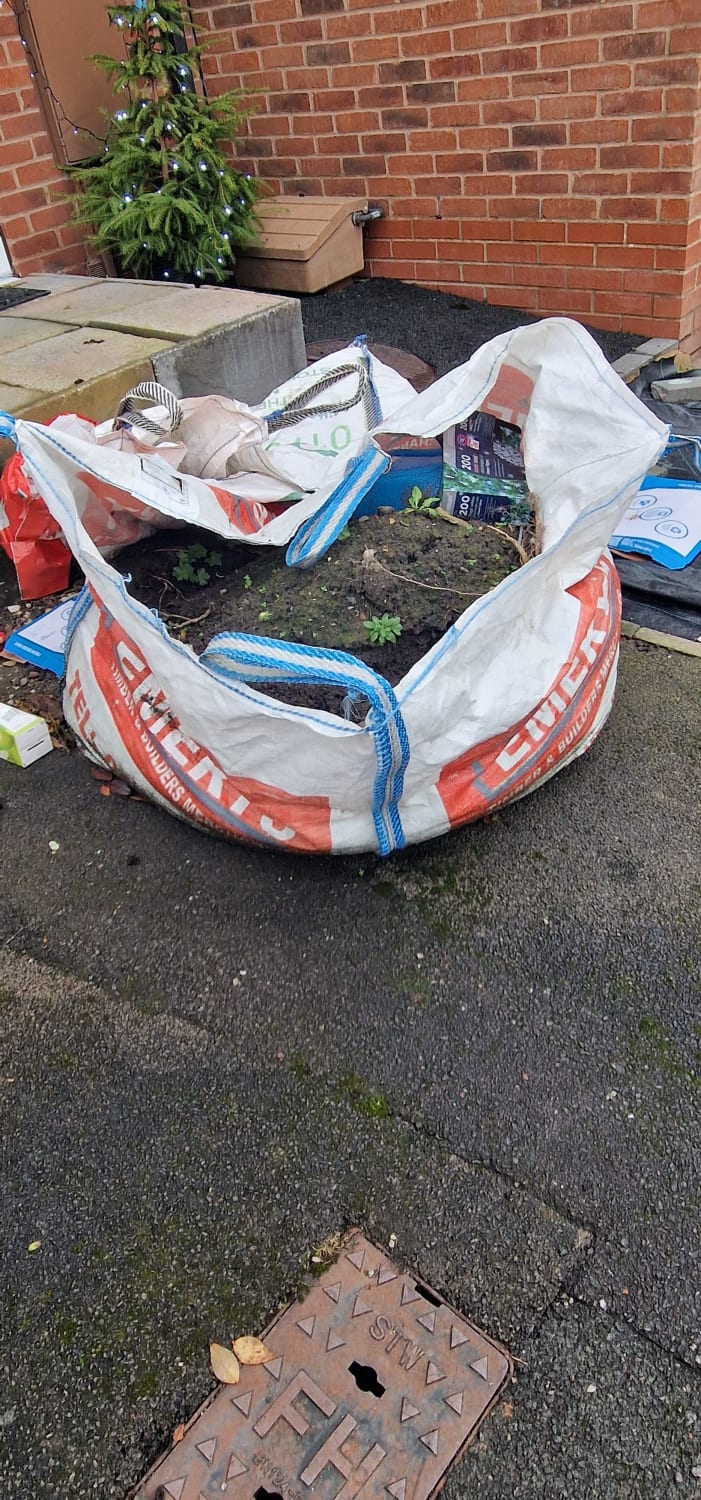Garden waste removal on Princess Street in Stoke on Trent