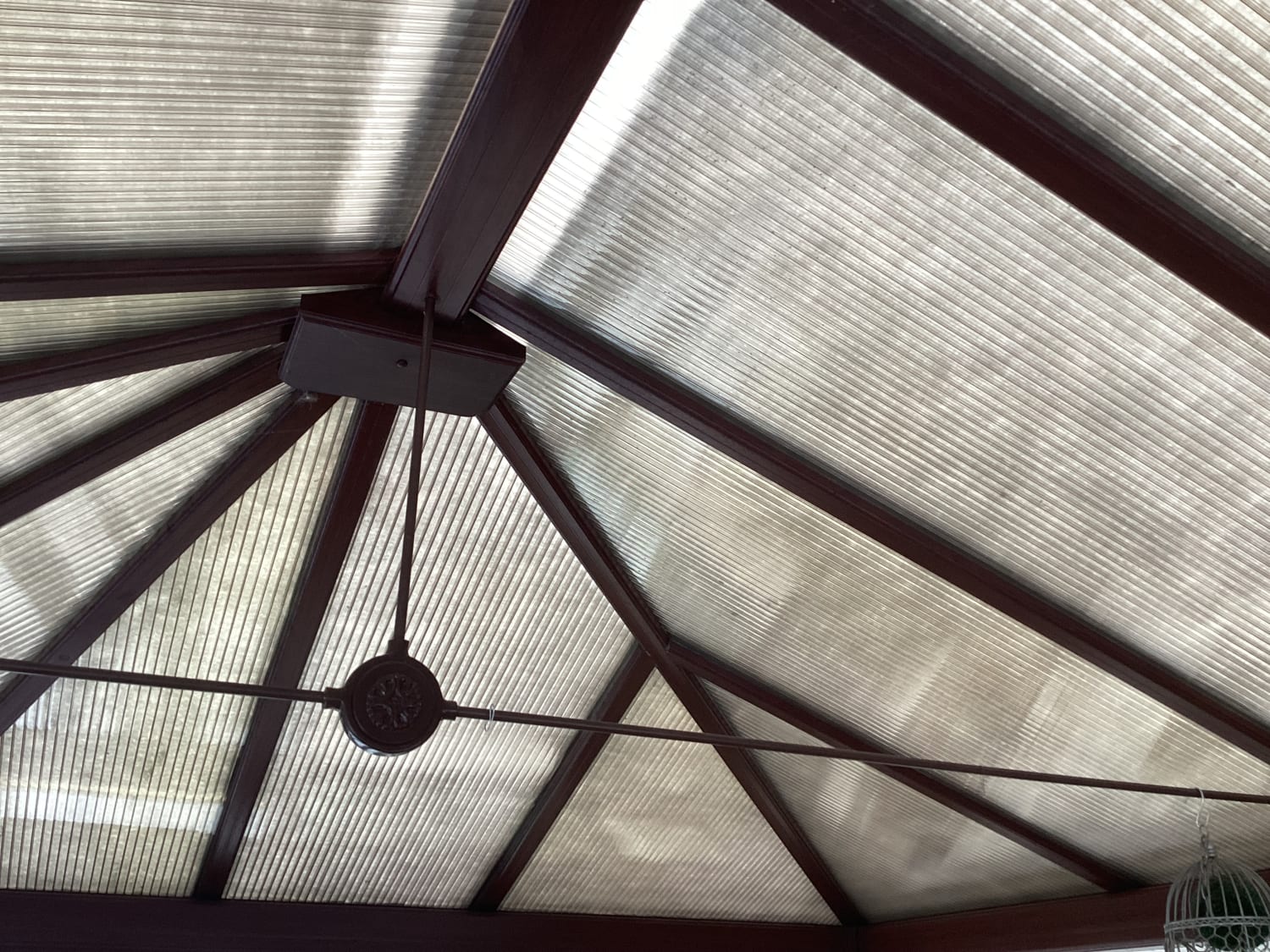 Resealing poly conservatory roof panels to fix occasional leaks in Perth