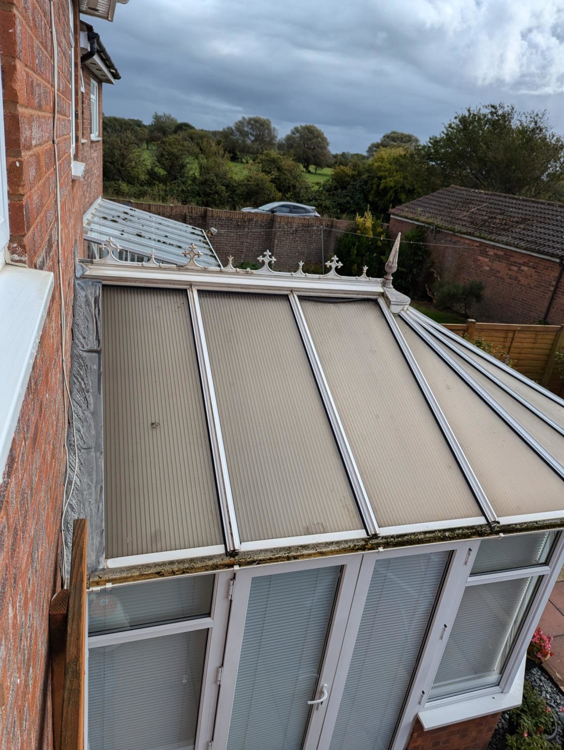 Replacing polycarbonate conservatory roof panels and seals in Burnham on Sea
