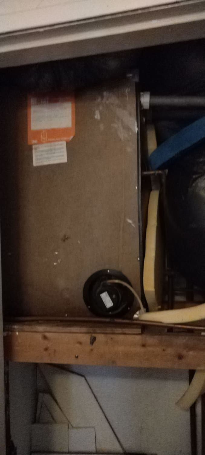 Combi boiler replacement in a bedroom cupboard in Stirling