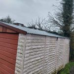Apex roof replacement on concrete garage in Sutton