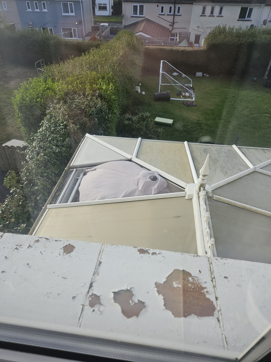 Polycarbonate conservatory roof panel replacement in Newtownards