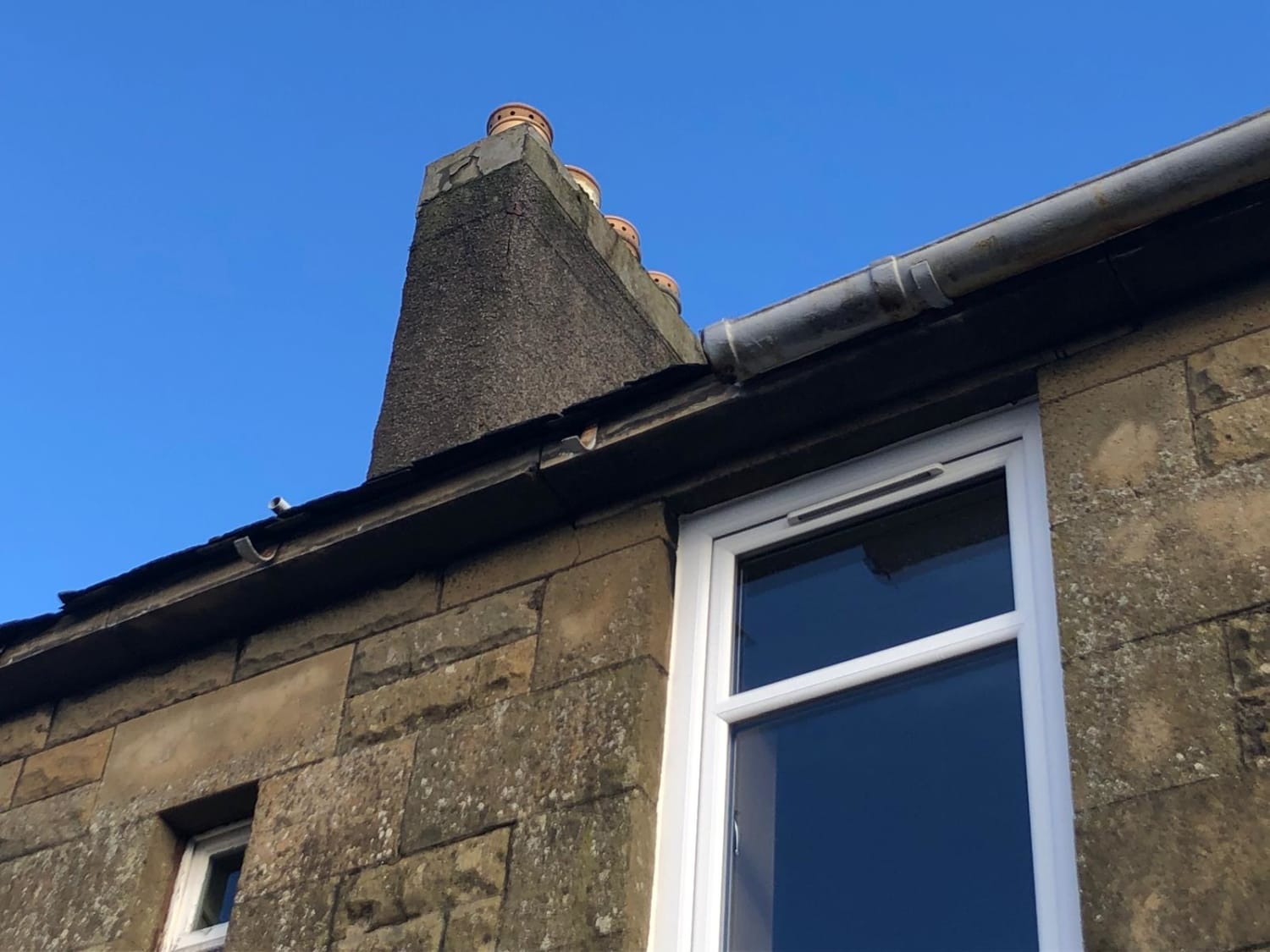Gutter replacement for first floor apartment in Linlithgow
