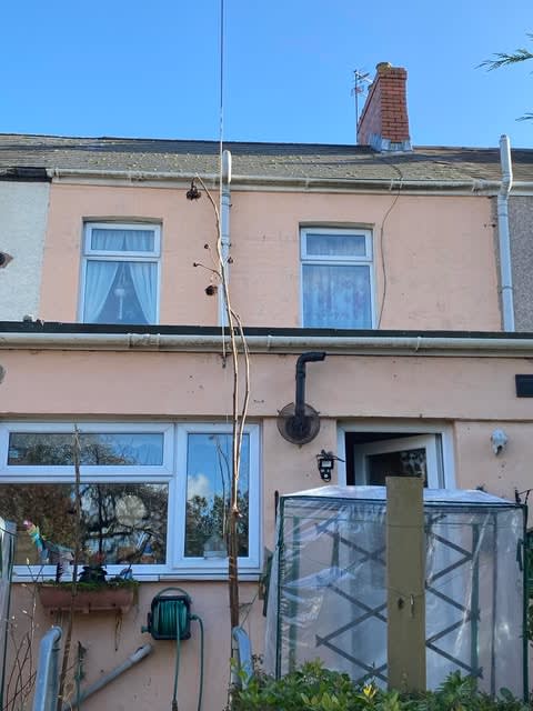 Installation of a roof window in a slate loft roof in Newport