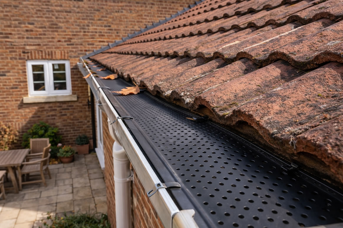 gutter leaf guard installed in uk